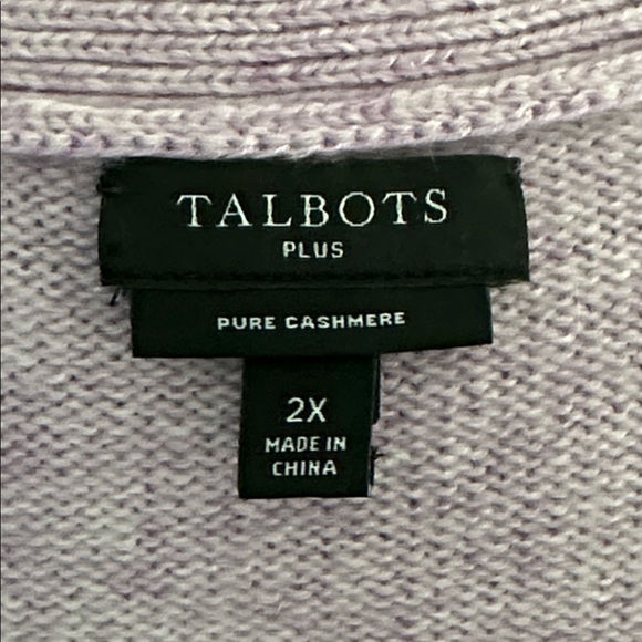 New without tag Talbots Pure Cashmere cardigan size 2X - Picture 7 of 8